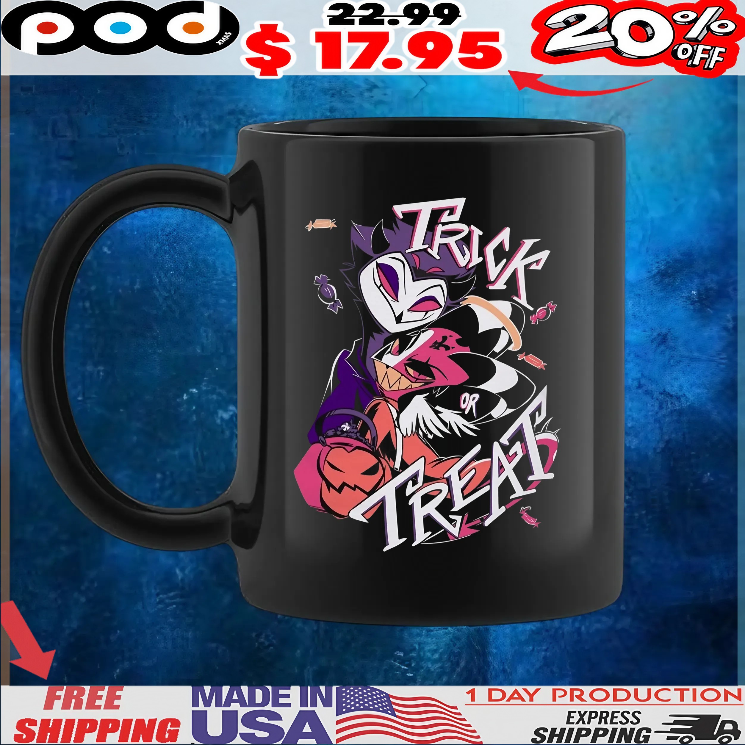 Hazbin Hotel Stolas Blitz Trick Or Treat T Shirt