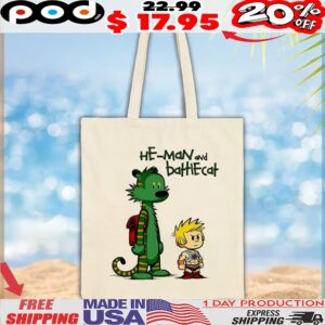 He-Man and Battle Cat X Calvin and Hobbes Imaginary Hero t shirt