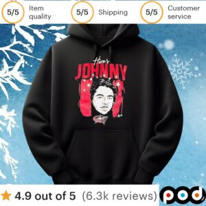 Here’s Johnny Gaudreau Columbus Blue Jackets T Shirt