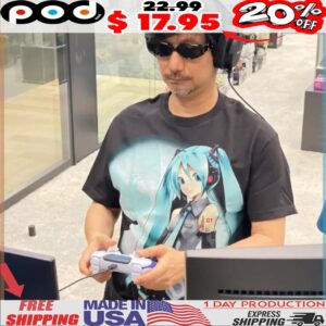 Hideo Kojima Wearing Hatsune Miku Shirt