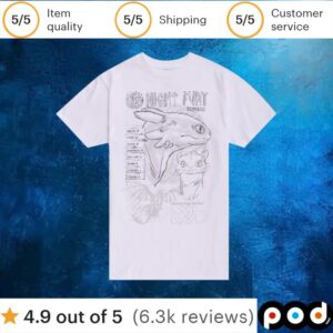 How To Train Your Dragon Night Fury Stats T Shirt