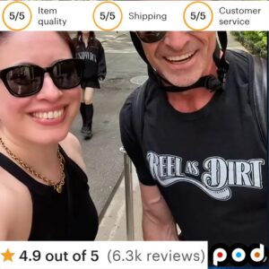 Hugh Jackman Wearing Reel As Dirt T Shirt