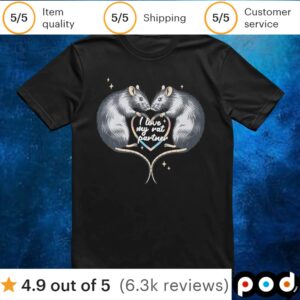 I Love My Rat Partner Heart T Shirt