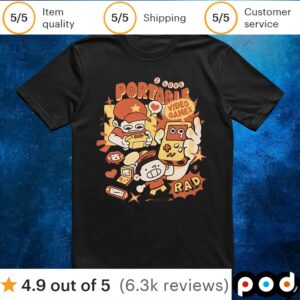 I Love Portable Video Rad Games Love T Shirt