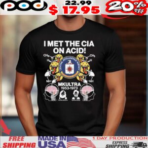 I Met The Cia On Acid Mk Ultra Shirt