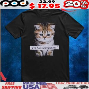I'm Boutta Crash Out Cat T Shirt