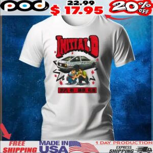 Initial D Crouching Puff Print T Shirt