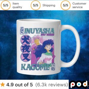 InuYasha half Demon Kagome Duo Glitter T Shirt