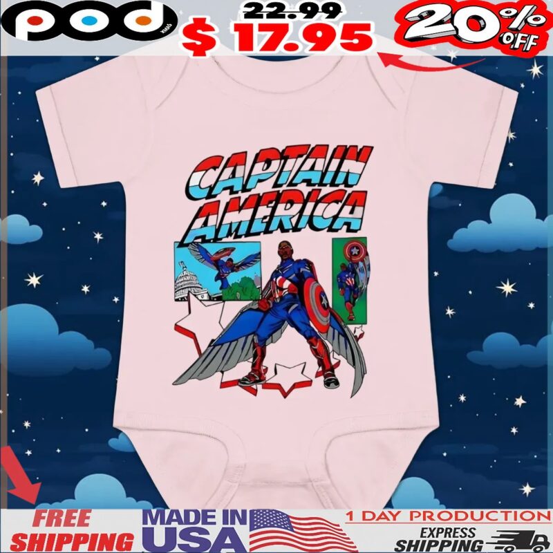 Captain America Sam Wilson Marvel comic t shirt