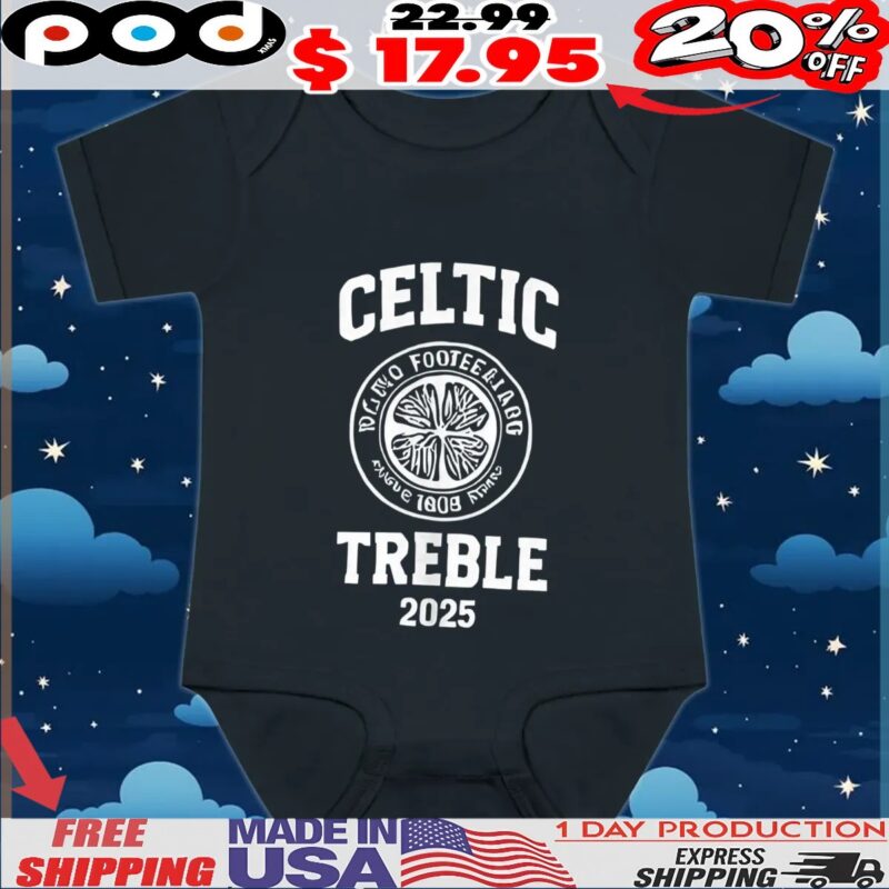 Boston Celtics Treble 2025 t shirt