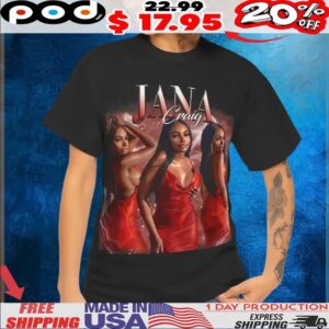 Jana Craig Vintage Bootleg Style T Shirt