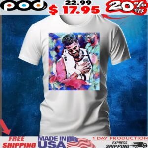 Jayson Tatum abstract digital painting shirt