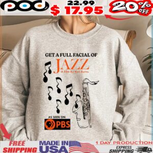 Jazz A Film By Ken Burns Get A Full Facial Of As Seen On PBS Shirt