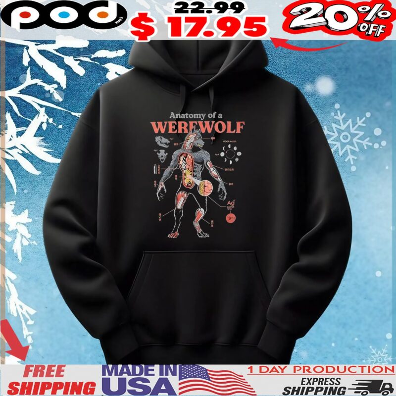 Anatomy of a werewolf t shirt