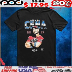 John Cena WWE 2000-2025 Farewell Tour All Titles T Shirt