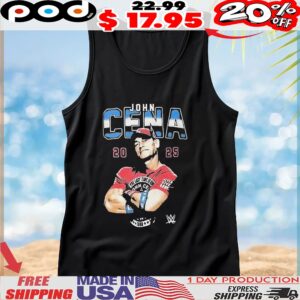 John Cena WWE 2000-2025 Farewell Tour All Titles T Shirt