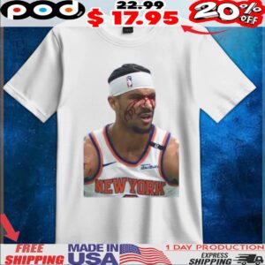 Josh Hart Blood New York Knicks Basketbal NBA T Shirt