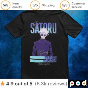 Jujutsu Kaisen Gojo Satoru Infinity Jjk Student T Shirt