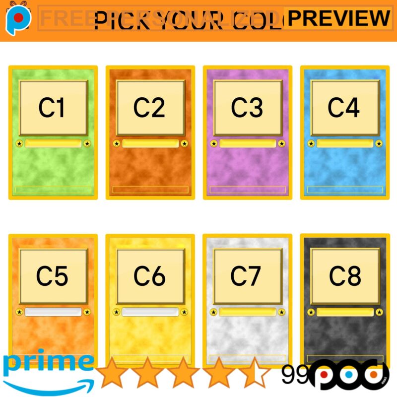 Free Personalized Father's Day Pok Mon Photo Anime Hologram Card Free Personalized Father's Day Pok Mon Photo Anime Hologram Card