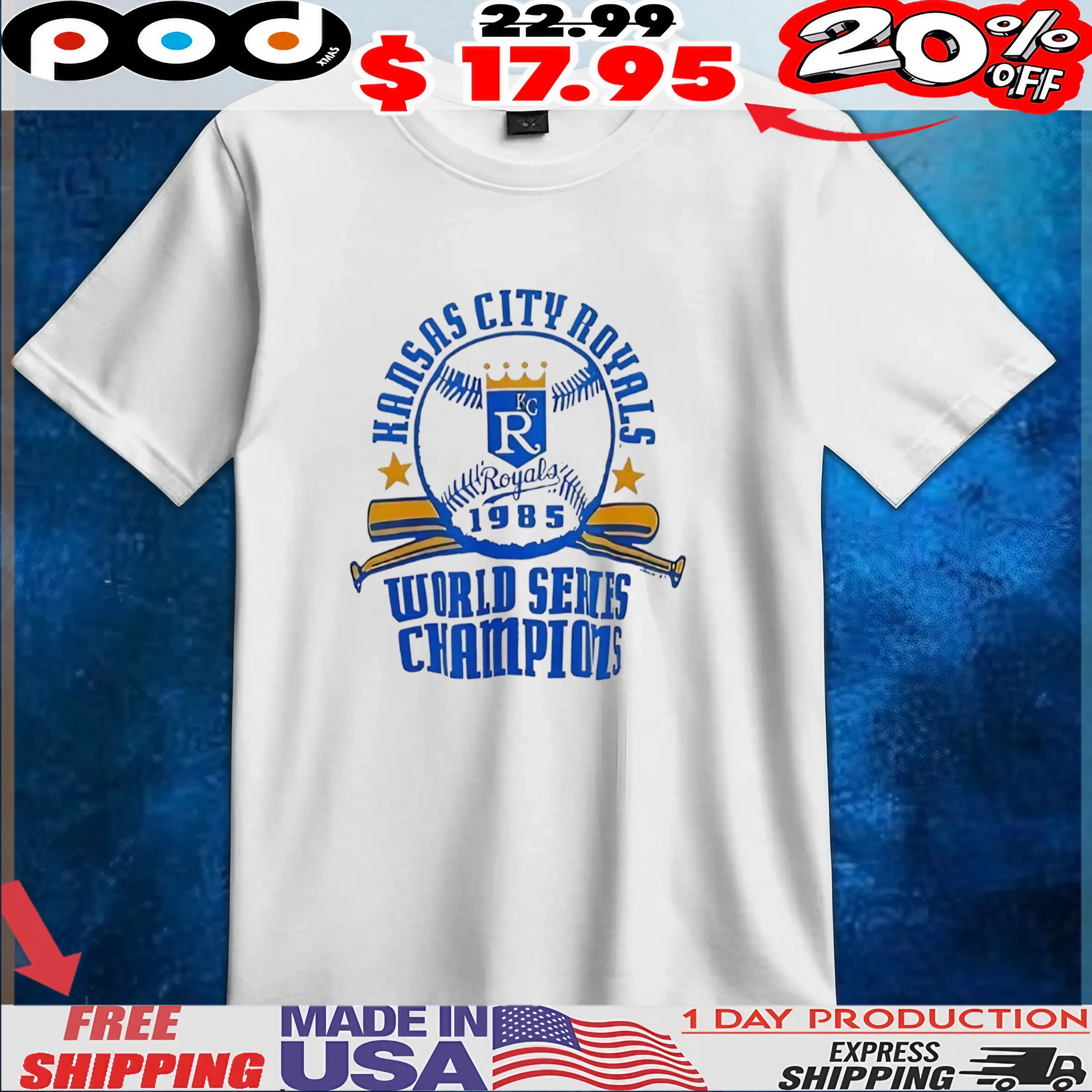 Kansas City Royals World Series Champions 1985 t shirt Kansas City Royals World Series Champions 1985 t shirt