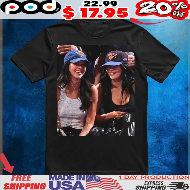 Kardashian And Kylie Jenner At Nba Games New York Knicks Hat Shirt