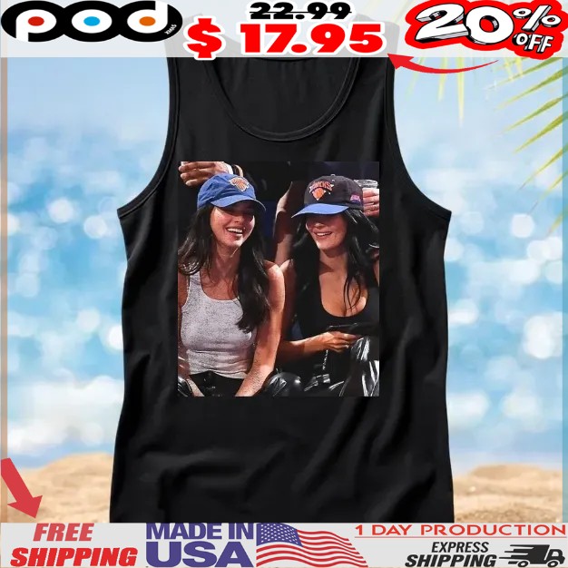 Kardashian And Kylie Jenner At Nba Games New York Knicks Hat Shirt