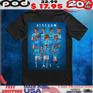 Kevin De Bruyne 2015 2025 Collage T Shirt