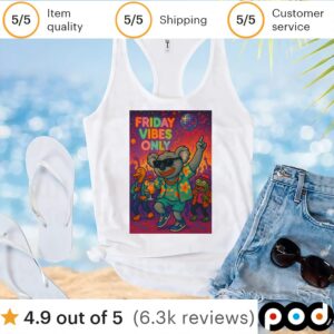 Koala Hawaiian Friday Vibes Only T Shirt