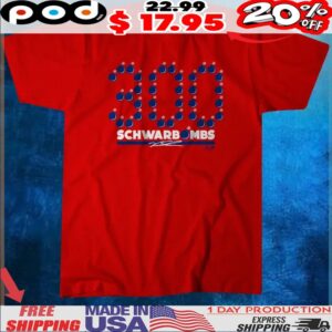 Kyle Schwarber 300 Schwarbombs T Shirt