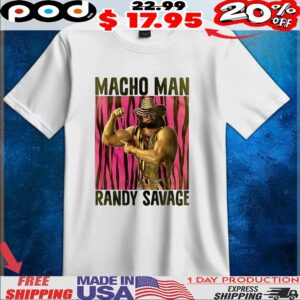 Macho Man Randy Savage wrestling legend t shirt