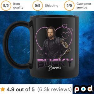 Marvel Thunderbolts Bucky Barnes Hearts T Shirt