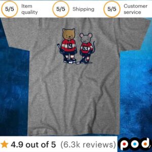 Matthew Tkachuk & Brad Marchand Cat and Rat T Shirt