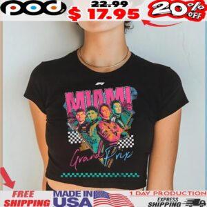 Miami Grand Prix pastel palm trees vintage shirt