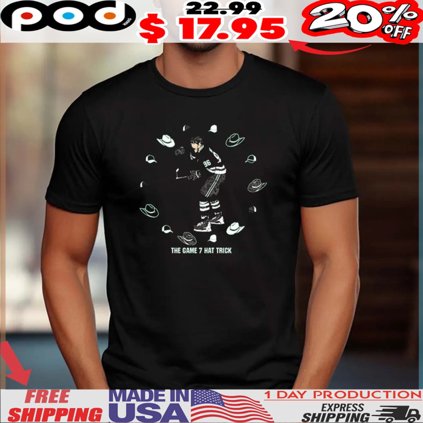 Mikko Rantanen The Game Seven Hat Trick Shirt Mikko Rantanen The Game Seven Hat Trick Shirt