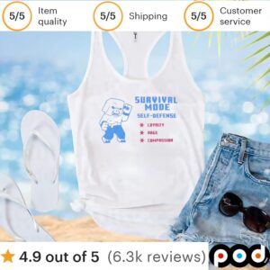 Minecraft Survival Mode Self Defense Loyalty Rage Compassion T Shirt