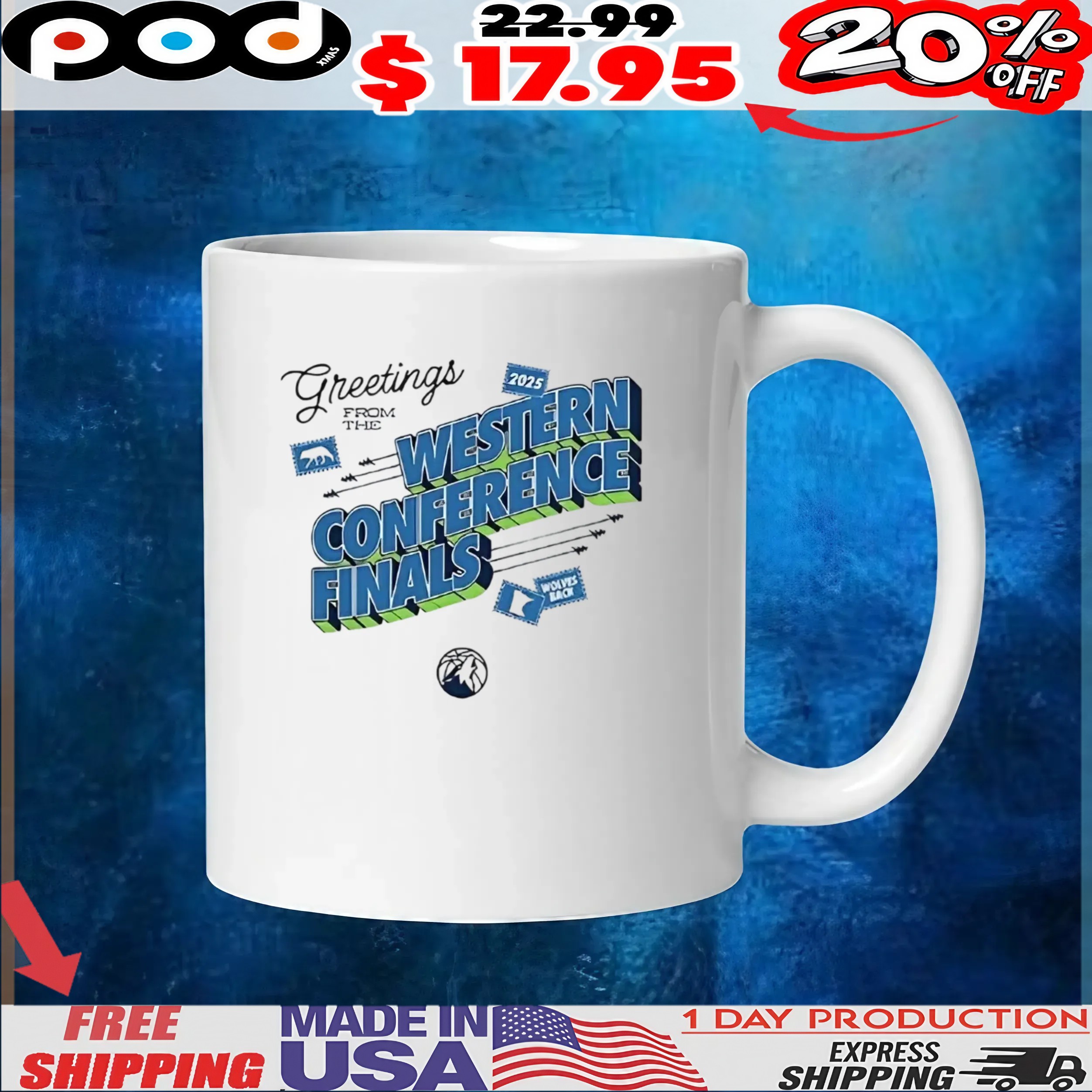 Minnesota Timberwolves 2025 greetings from the Western Conference Finals t shirt