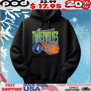 Minnesota Timberwolves on fire logo t shirt