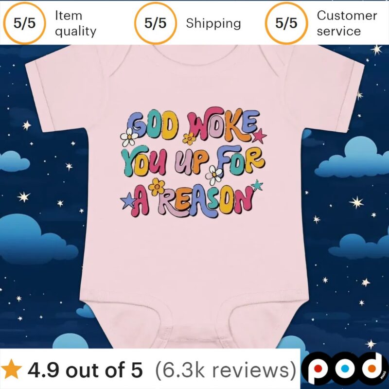 God woke you up for a reason t shirt