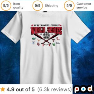 NCAA Women’s College World Series baseball 2025 t shirt