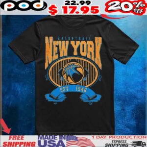 New York Basketball EST 1946 Vintage Knicks T Shirt