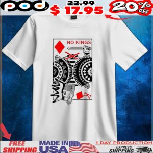 No kings playing card t shirt