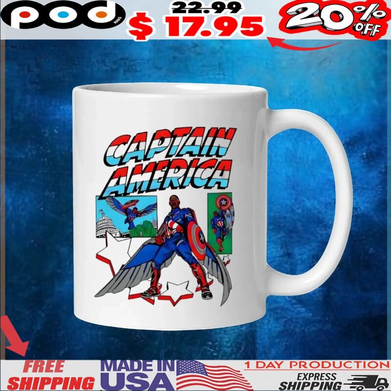 Captain America Sam Wilson Marvel comic t shirt