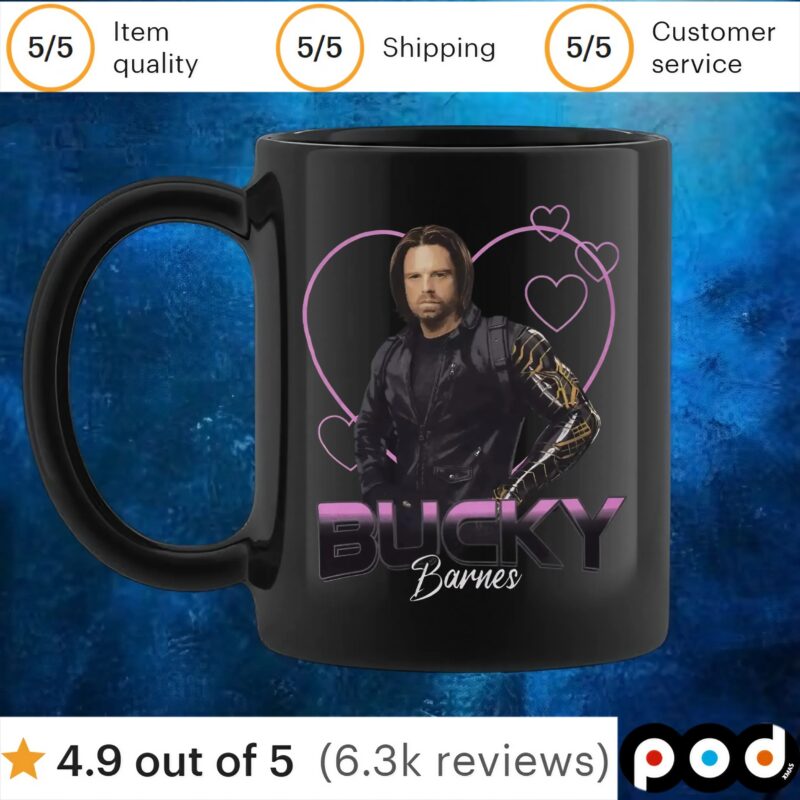 Marvel Thunderbolts Bucky Barnes Hearts T Shirt