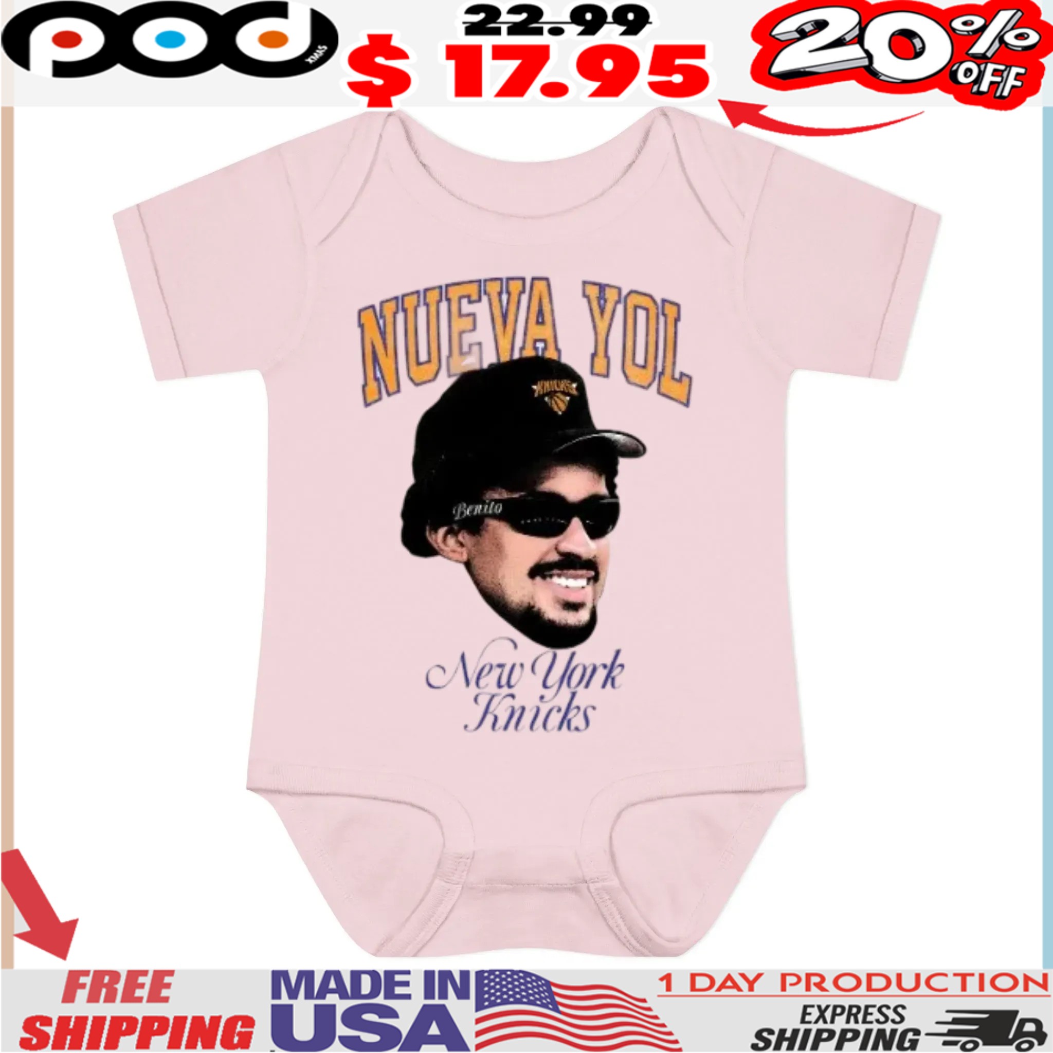 Nueva Yol Benito New York Knicks Bad Bunny Big Face Shirt Nueva Yol Benito New York Knicks Bad Bunny Big Face Shirt