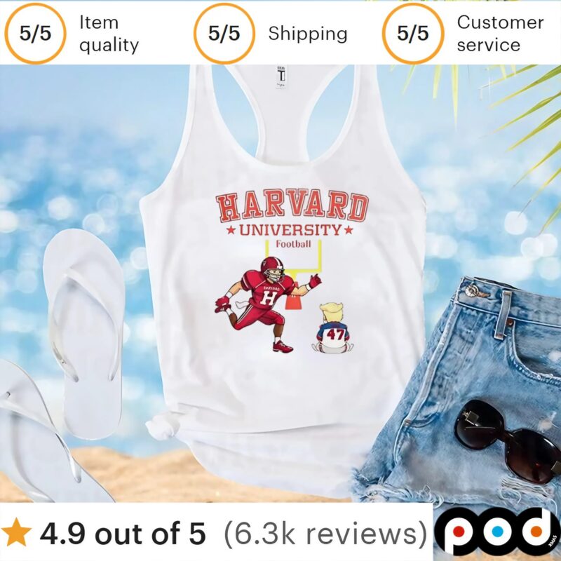 Harvard University football Trump t shirt
