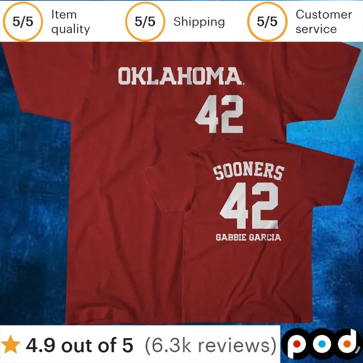Oklahoma Softball Gabbie Garcia 42 T Shirt
