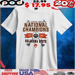 Oklahoma State Cowboys 2025 NCAA Men’s Golf National Champions t shirt