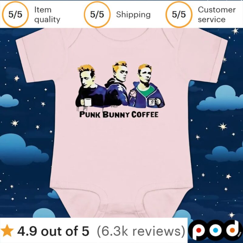 Punk bunny coffee t shirt
