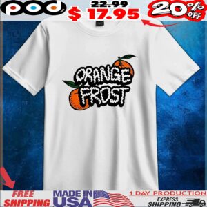 Orange frost t shirt