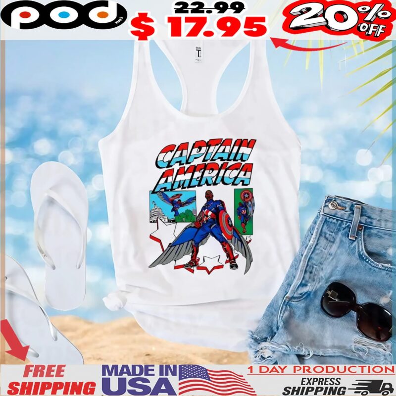Captain America Sam Wilson Marvel comic t shirt